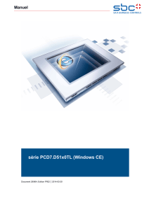 série PCD7.D51x0TL (Windows CE) - sbc
