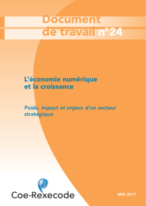 L`&eacute;conomie num&eacute;rique et la Croissance - Coe