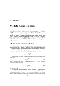 Chapitre 6 Mod`ele moyen de Terre