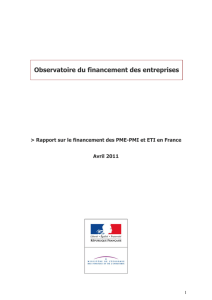 Rapport sur le financement des PME-ETI