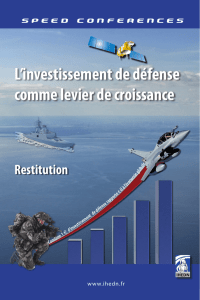 L`investissement de défense comme levier de croissance