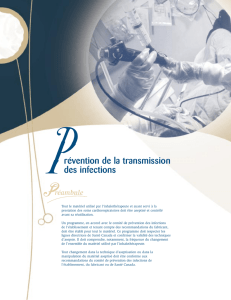 Prévention de la transmission des infections
