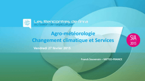 Agro-météorologie et services climatiques