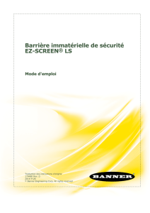 Barrière immatérielle de sécurité EZ-SCREEN® LS