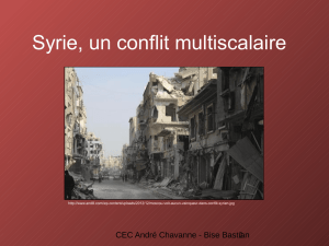 Syrie, un conflit multiscalaire