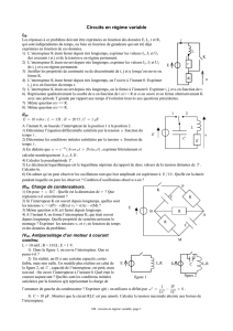 circuits en régime transitoire ou variable - Jean