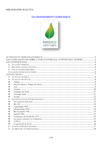 Bibliographie sélective sur le changement