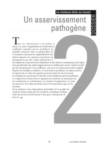 Un asservissement pathogène - Pratiques, les cahiers de la