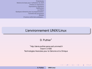 L`environnement UNIX/Linux