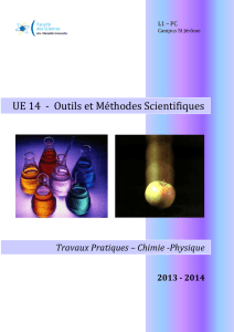 UE 14 - Outils et Méthodes Scientifiques