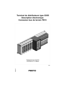 Terminal de distributeurs type 03/05 Description électronique