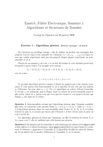 Enseirb, Filière Electronique, Semestre 1 Algorithmes et Structures