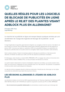 Quelles règles pour les logiciels de blocage de publicités en ligne