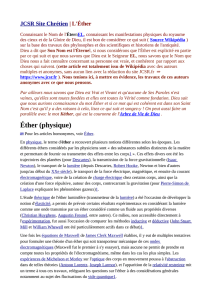 Éther - JCSR site Chrétien