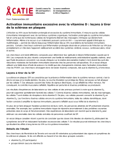 Activation immunitaire excessive avec la vitamine D : leçons à tirer