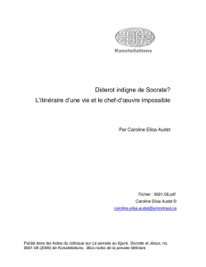 Celles des œuvres de Diderot où l`influence de Socrate (dialogue