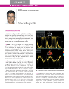 Echocardiographie - Realites Cardiologiques