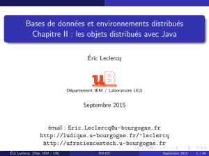 les objets distribués avec Java