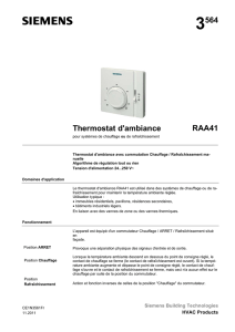 3564 Thermostat d`ambiance RAA41