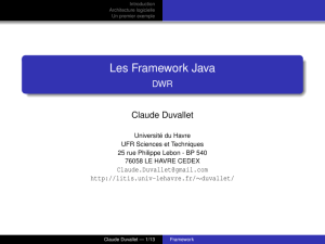 Les Framework Java - DWR - LITIS