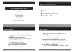 Programmation avec ECLIPSE - LITIS