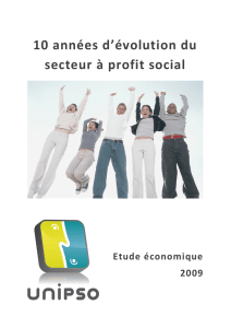 10 années d`évolution du secteur à profit social
