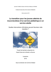 La transition pour les jeunes atteints de