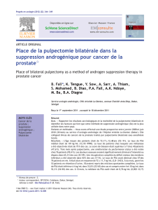 Place de la pulpectomie bilatérale dans la suppression