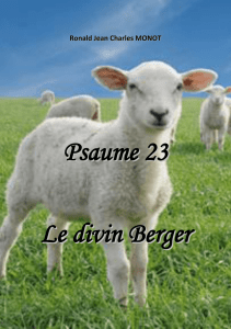 Psaume 23 Le divin Berger