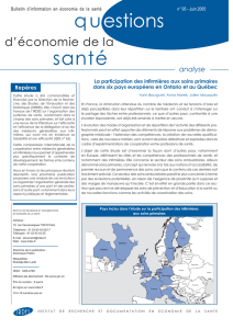 La participation des infirmières aux soins primaires dans six