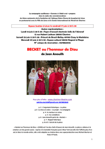 BECKET ou l`honneur de Dieu - Conseil départemental d`Eure-et-Loir