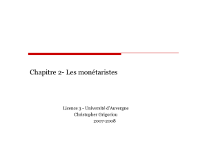 chapitre 2- les monétaristes