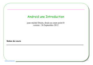 Introduction à Android