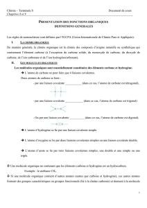 Chimie – Terminale S Chapitres 8 et 9