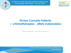 effets indésirables - Onco Nord-Pas-de
