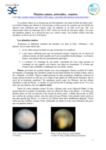 Pluton n`est plus une planète mais une « planète naine » : un corps