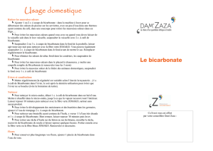 Le bicarbonate Dam`Zaza