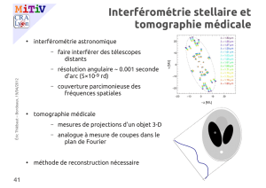 Interférométrie stellaire et tomographie médicale