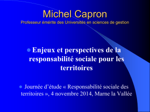 conférence de Michel Capron