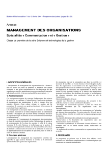 Management des Organisations
