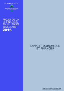 Rapport Economique et Financier