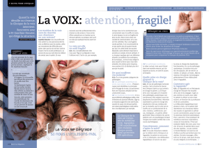 troubles de la voix - Cliniques universitaires Saint-Luc