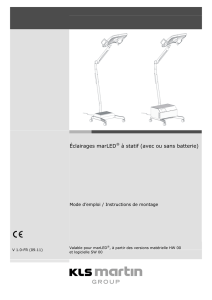 Éclairages marLED® à statif (avec ou sans batterie)