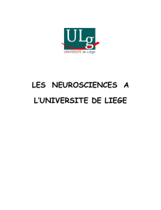 les neurosciences a l`universite de liege - Presse