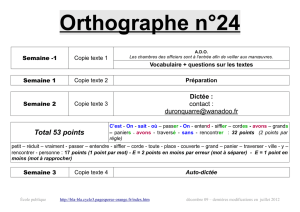 Orthographe n°24 - bla-bla cycle 3