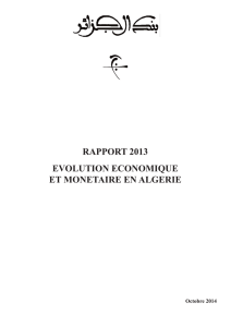Année 2013 - Banque d`Algérie