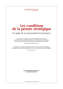 Les conditions de la pensée stratégique