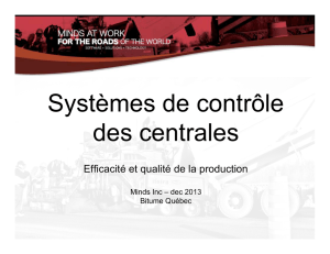 Systèmes contrôle efficacité qualité production – P