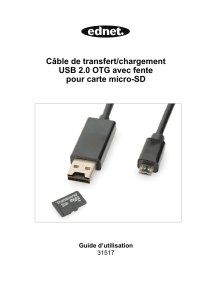 Câble de transfert/chargement USB 2.0 OTG avec
