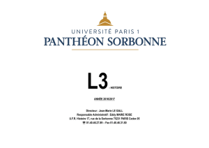 histoire - Université Paris 1 Panthéon